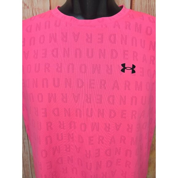 Under Armour Womens Loose Fit Pink T-Shirt - Picture 3 of 8